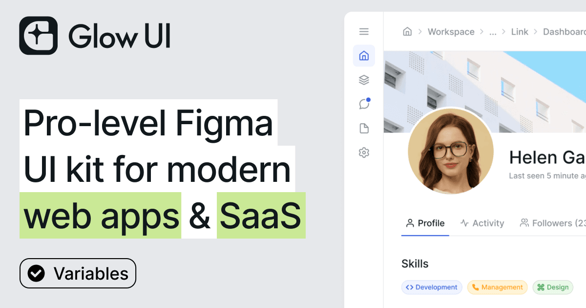 Glow UI: Modern Web App Design System