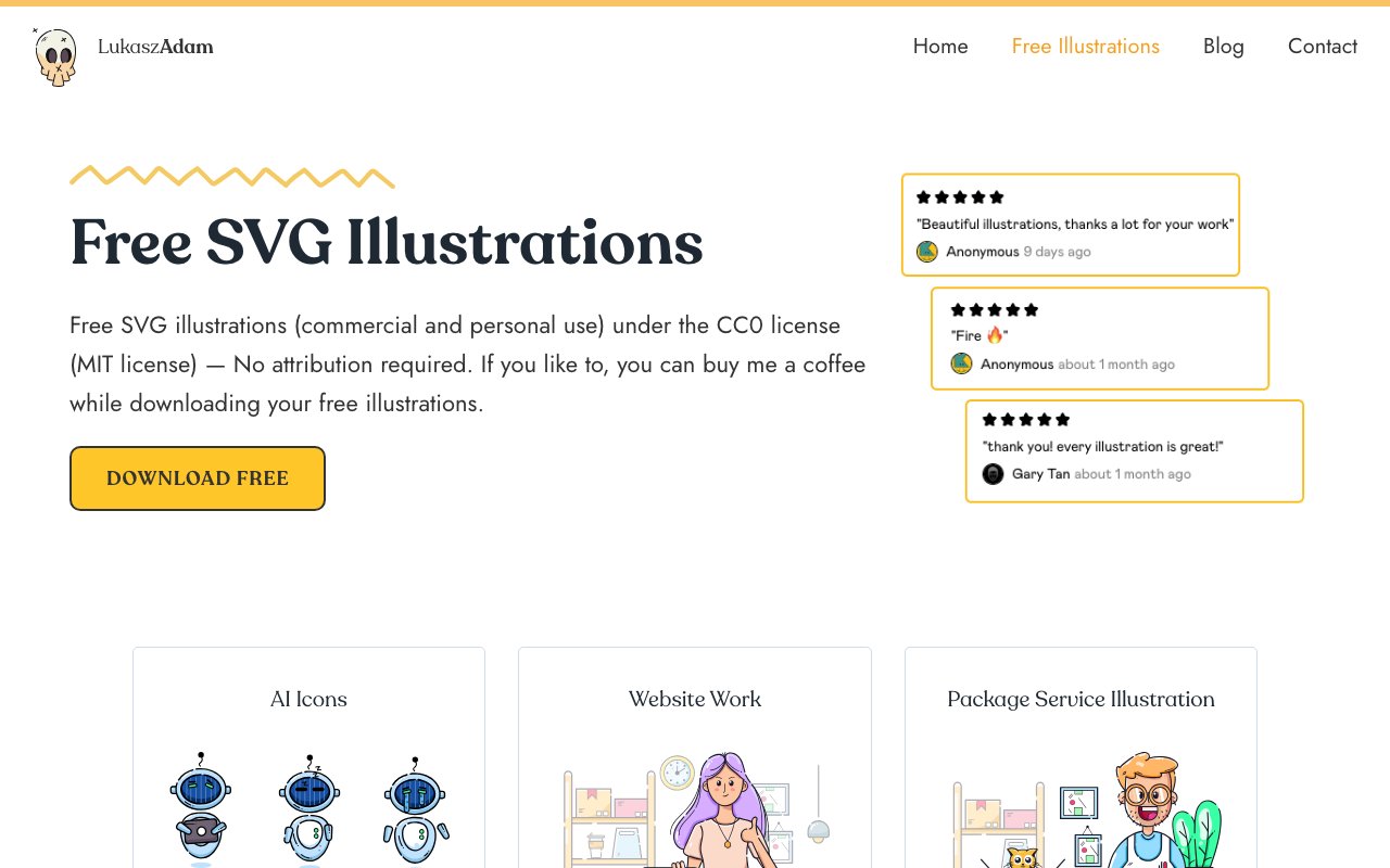 Lukasz Adam: MIT licensed illustrations