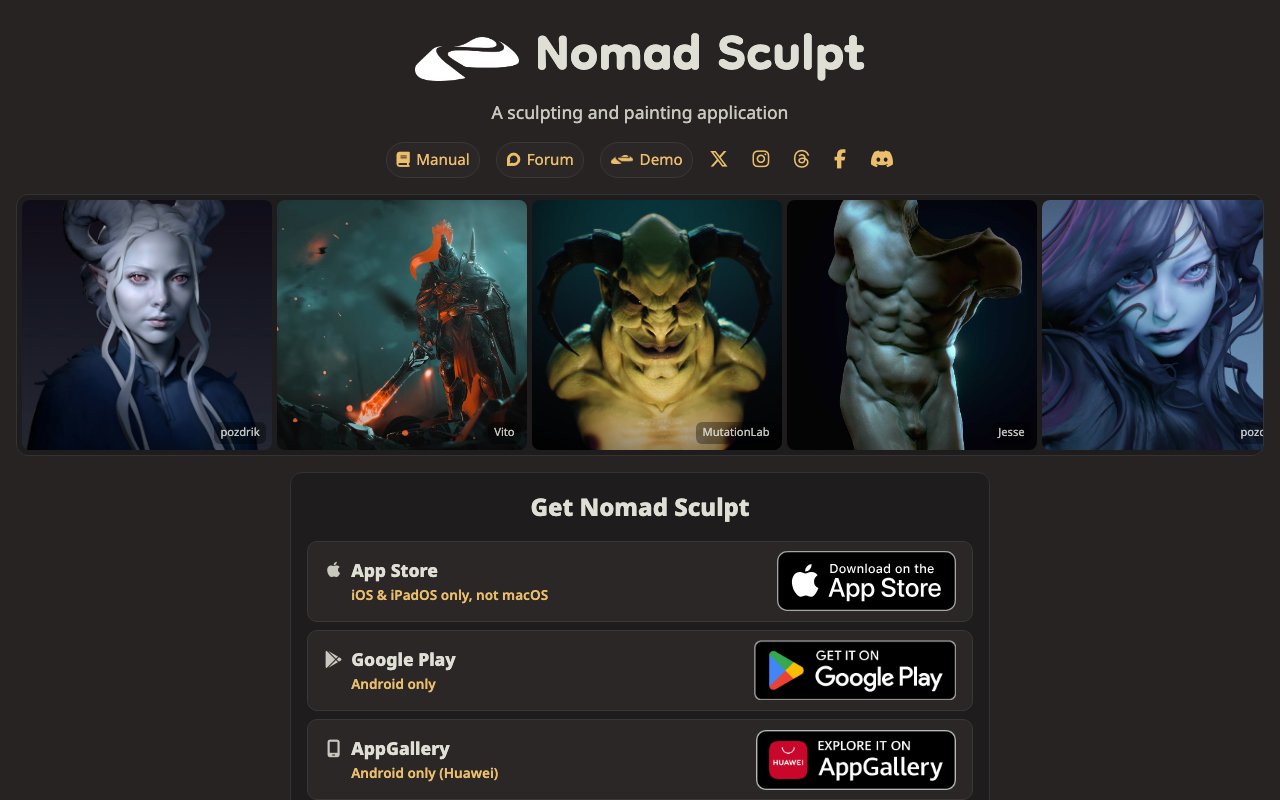Nomad Sculpt: Next-Level 3D Sculpting for Designers on the Go