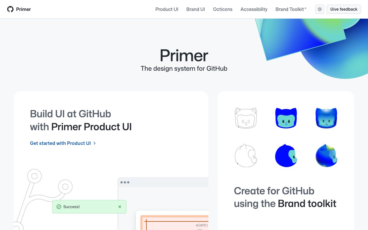Primer Design System: GitHub's UI Framework