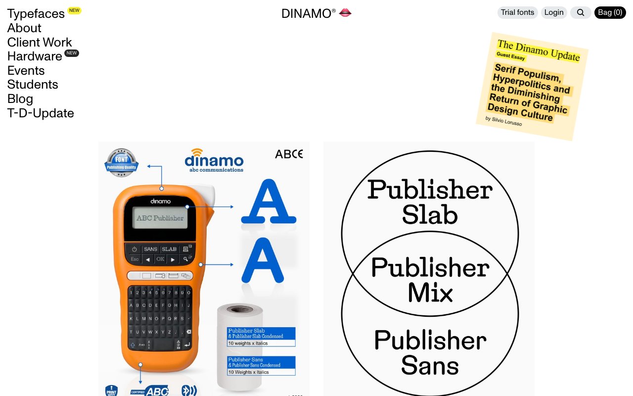 Revolutionize Your Typography with Innovative Dinamo Typefaces